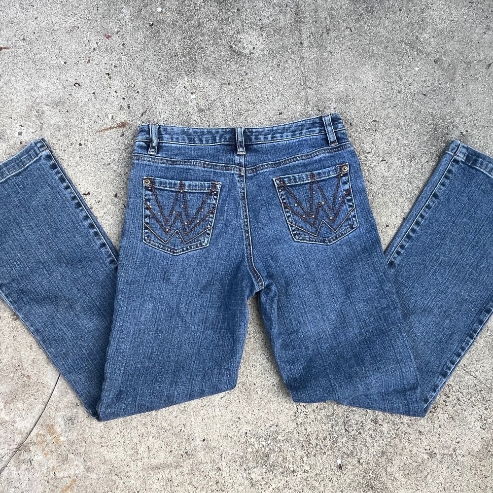 Y2k boot cut jeans low rise xs 2 2p petite sophisticate high quality rhinestones